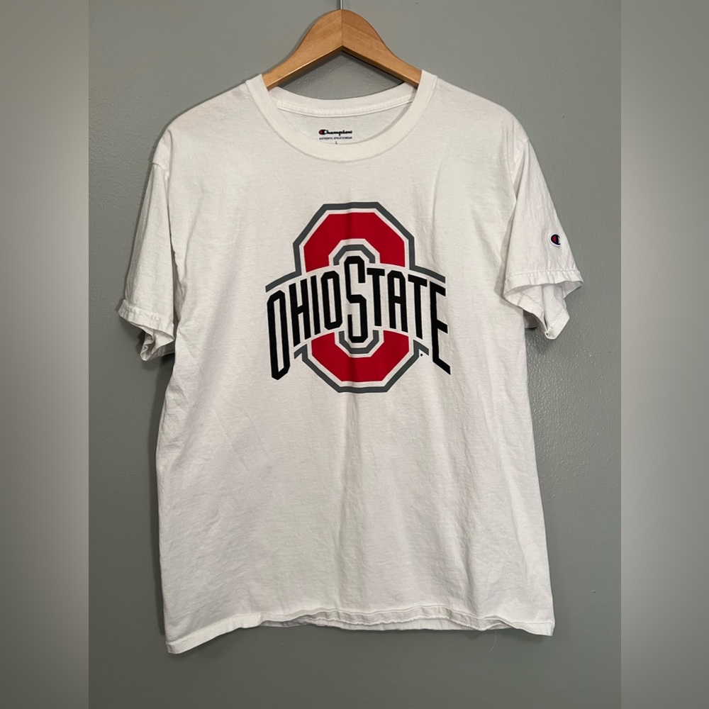 Ohio State University OSU Buckeyes Champion Branded T Shirt Large Adult